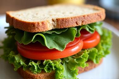 Sandwich paleo grain-free con proteine e verdure biologiche